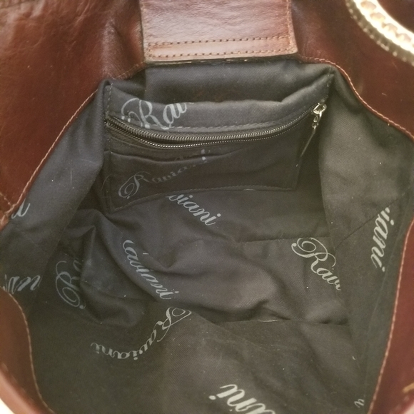 Authentic Raviani Croc Leather Tote Bag Purse Embellished Rhinestones Western - Picture 10 of 12